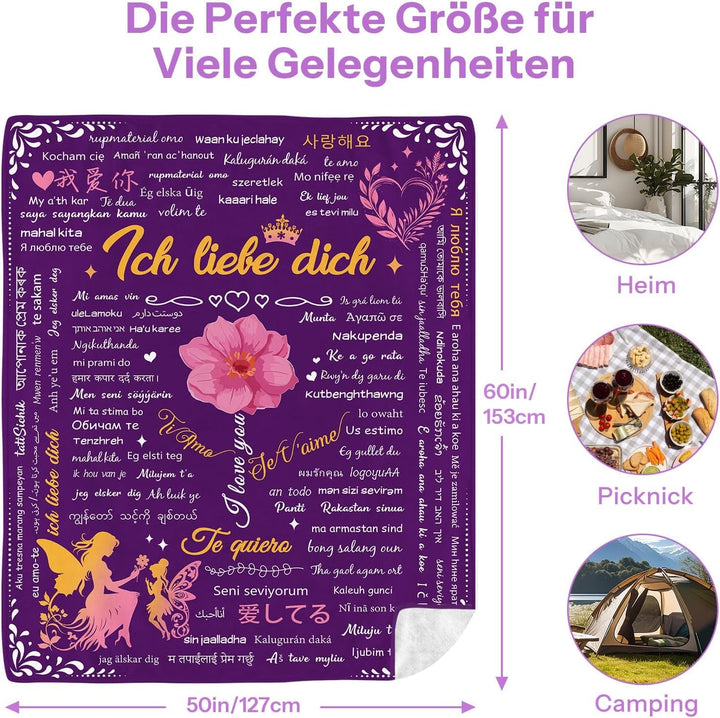 Geschenke FÃ¼r Mama, Jahrestagsgeschenk FÃ¼r Paare, Frauen Besond, Ehefrauen Schwestern Und MÃ¼tter, Geborgenheit Ideal FÃ¼r Muttertag, Valentinstag Und Weihnachten 50"X60"
