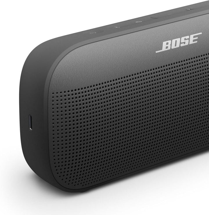 Difuzor Bluetooth portabil Bose Soundlink Flex (Gen. 2), difuzor portabil pentru exterior cu sunet natural, autonomie de până la 12 ore, rezistent la praf și apă, negru