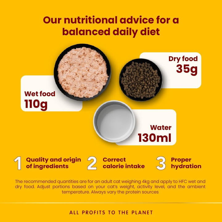Almo Nature HFC Natural Light Meal - ton, pui și șuncă - hrană umedă pentru pisici adulte: 4 pachete a câte 50 g