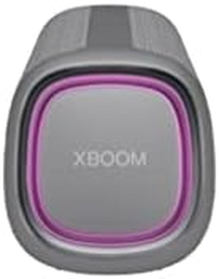 LG XBOOM Go DXG7, Difuzor Bluetooth portabil (40 wați, Google Assistant, Siri, iluminare), gri