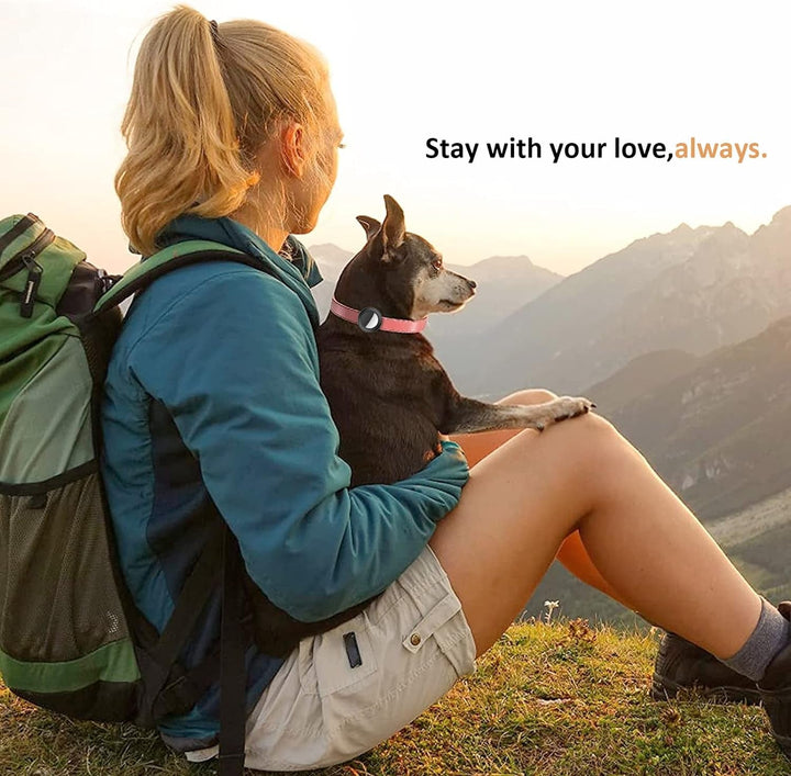 Simplethings 2022 Airtag Suport pentru zgardă pentru pisici, suport pentru zgardă mică pentru pisici compatibil cu Apple Airtag, pachet de 2 huse de protecție impermeabile pentru zgardă pentru animale de companie în limita a 1 cm