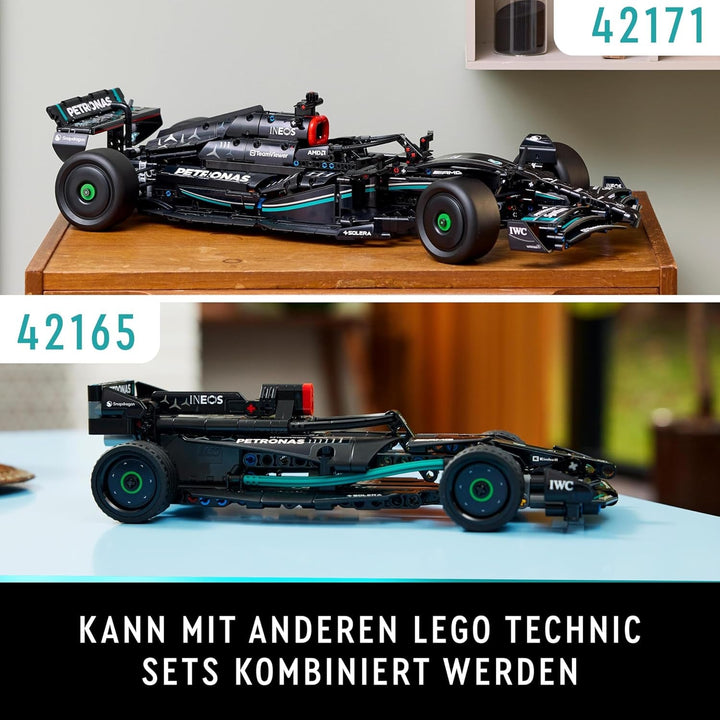 Set de performanță LEGO Technic Mercedes-Amg F1 W14 E pentru adulți, model de mașină de curse la scară, obiecte de colecție pentru casă sau birou, cadouri Formula 1 pentru bărbați, femei 42171