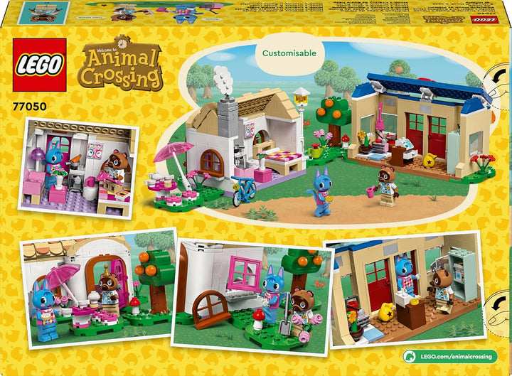 Set LEGO Animal Crossing Nook's Shop și Sophie's House, jucărie creativă pentru copii cu 2 mini figurine din seria de jocuri video, cadou pentru fete și băieți de la 7 ani 77050