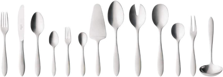 Villeroy & Boch – Arthur Besteckset 68 Tlg. Silber/Platin, Spülmaschinenfest, Rostfrei, Besteck Set 68 Teilig, Gabel, Messer, Löffel, Essbesteck Set, Gebürsteter Edelstahl