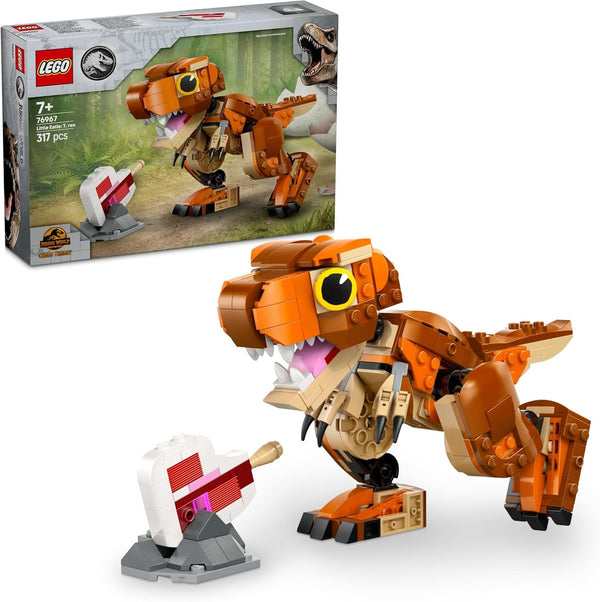 LEGO Jurassic World Little Eatie: T.Rex, jucărie de construcție pentru băieți și fete de la 7 ani, set de construcție cu dinozaur, cadou pentru copii, model cu gură, cap și coadă mobile 76967