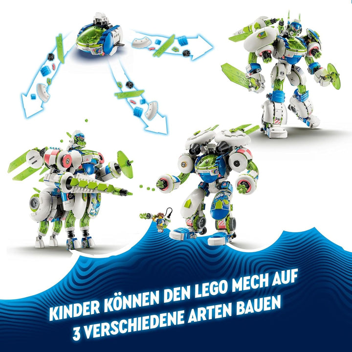 LEGO Dreamzzz 3-In-1 Mateo And Z-Blob The Knight Mech, set de joacă de reconstruit pentru băieți și fete de la 10 ani, cadou pentru copii, set fantezie, robot în 3 variante, jucărie de aventură 71485