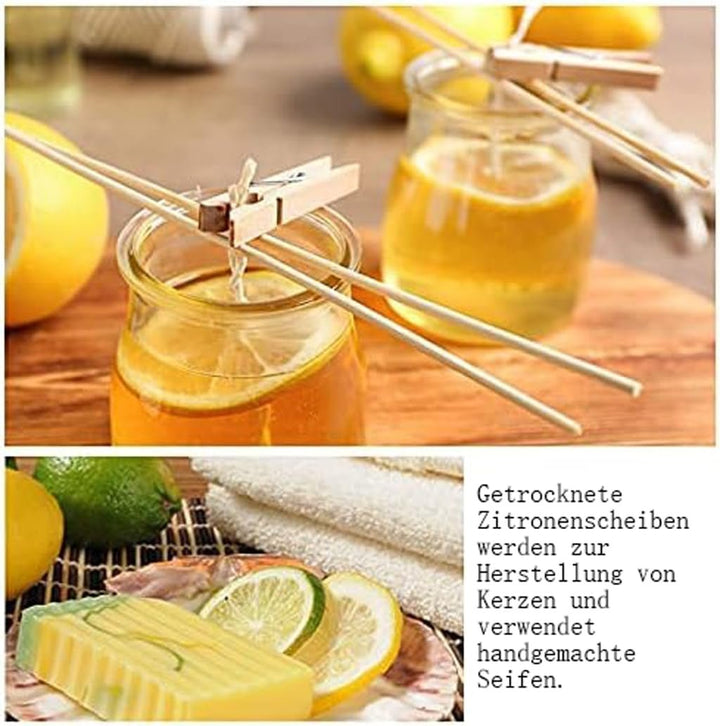 (£0.55) Felii uscate de lămâie, ceai de lămâie, fructe citrice acre și răcoritoare, fără zahăr, vegan și kosher, 250g (0.25kg) (250g) Produse deshidratate Naty Shop