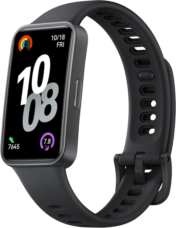 HUAWEI Band 10 Smartwatchï¼Œ Urmărire fitness cu suportKI, Analiză profesională a somnuluiï¼ŒMedia variabilității ritmului cardiac (HRV) în timpul somnului, Autonomie până la 14 zile, iOS & Androidï¼ŒBlack