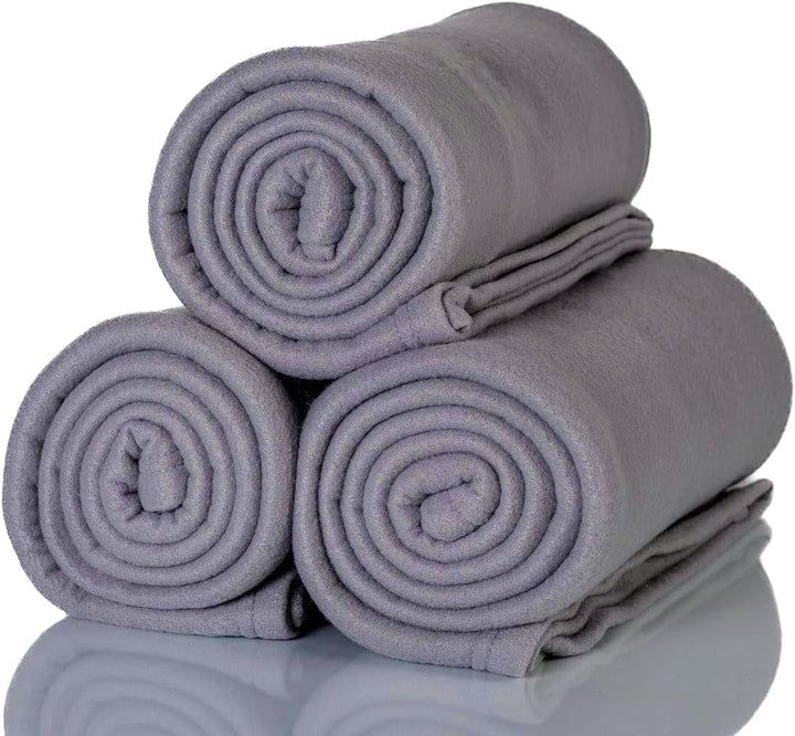 ALCLEAR 3 StÃ¼ck Oeko Tex Fleecedecken, Farbe: Anthrazit, Tolle GrÃ¶ÃŸe 130X160 Cm, Ãœber 200 G/M2, Sofadecke Couchdecke Wohndecke, Picknickdecke SofaÃ¼berwurf Decke