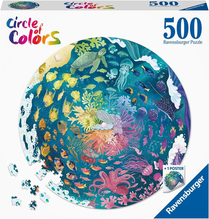 Ravensburger Puzzle 17170 Cercul de culori - Ocean & Submarin Puzzle 500 piese