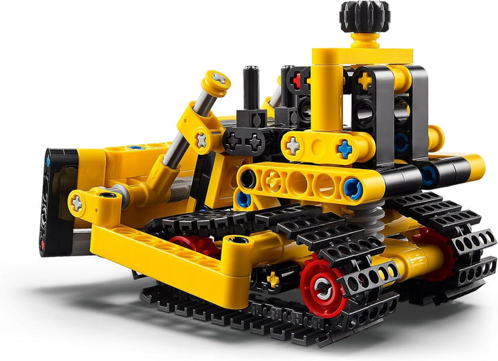 Buldozer greu LEGO Technic, buldozer de jucărie de construit, de adăugat la șantierul tău de construcții, jucărie de construcții pentru copii, cadou tehnologic pentru băieți și fete de la 7 ani 42163