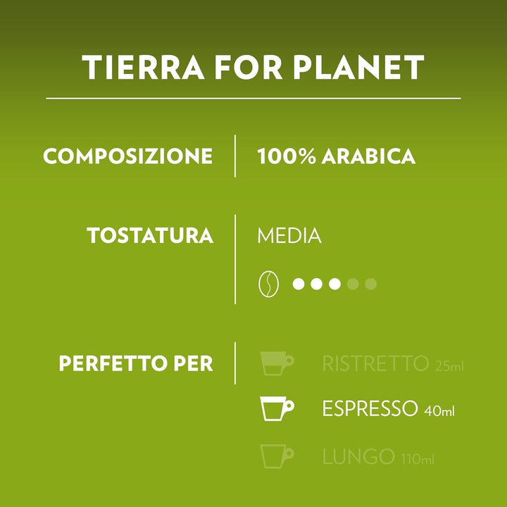 Lavazza, un aparat de cafea Modo Mio Tiny Eco Green cu 64 de capsule asortate, espressor fabricat din plastic reciclat, 1450 W, 220-240 V, 50/60 Hz, 0,6 litri