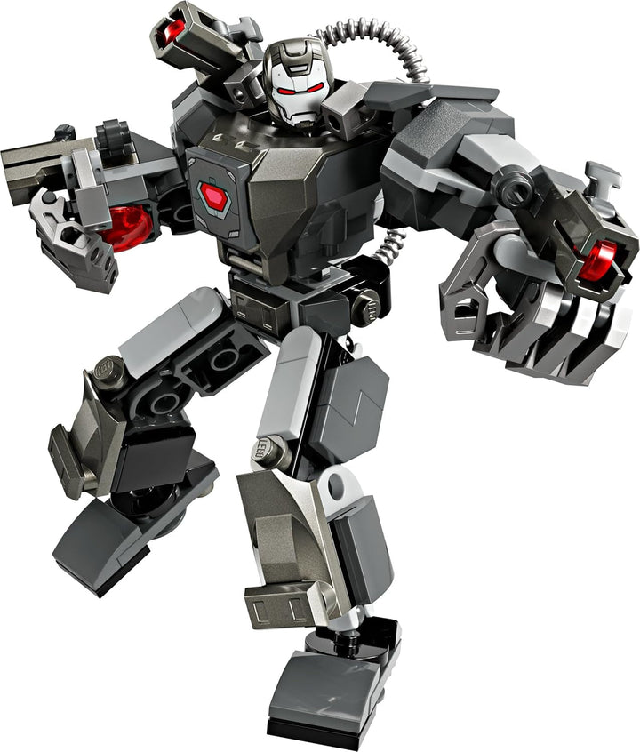 LEGO Marvel War Machine Mech, jucărie construibilă pentru supereroi cu 3 împușcătoare pentru copii, figură de acțiune legendară din MCU, cadou pentru băieți și fete de la 6 ani 76277