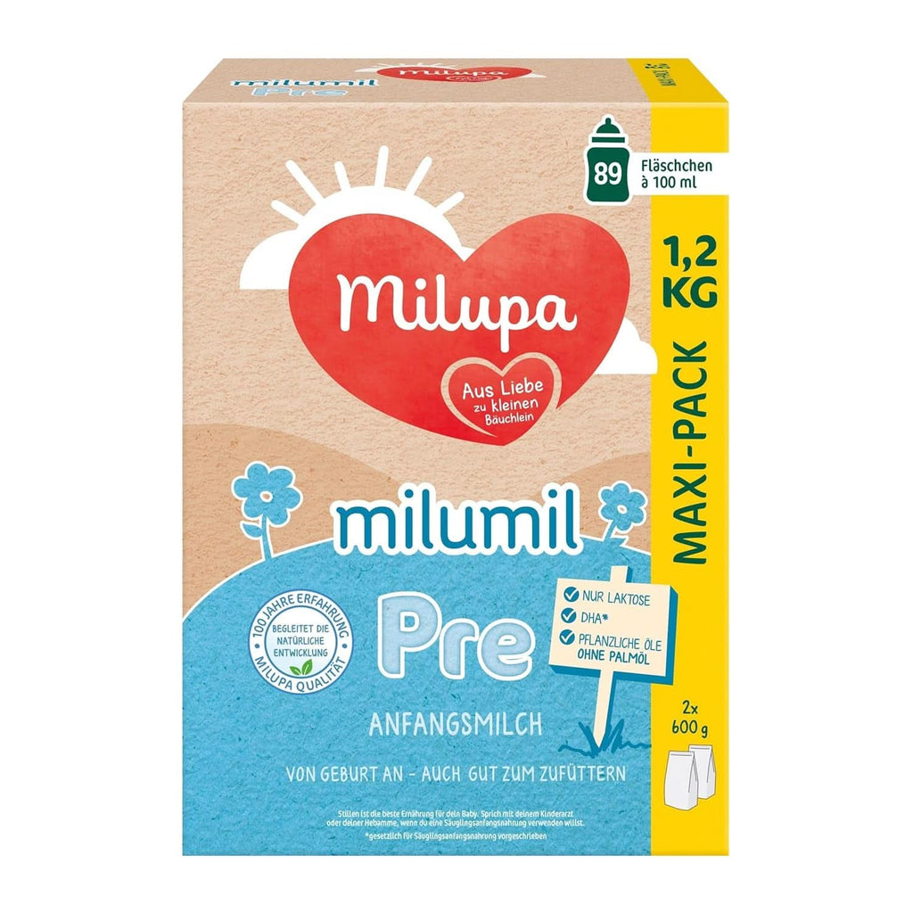 Milupa Milumil Pre – Anfangsmilch Von Geburt an – Baby-Milchpulver – Mit Wichtigen Nährstoffen Und Ohne Palmöl – 1 X 800 G