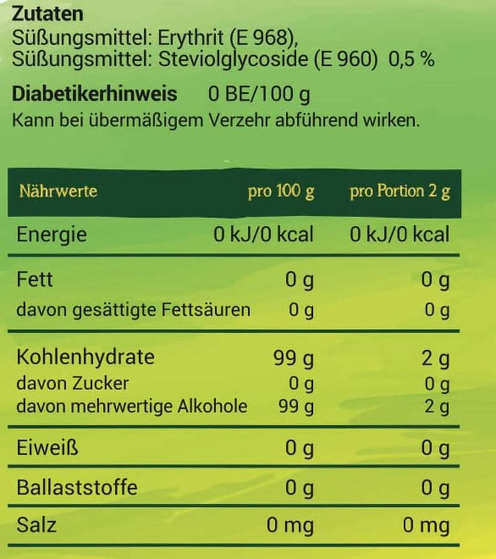 Steviola | Îndulcitor Stevia | Îndulcitor fără calorii, 300 grame