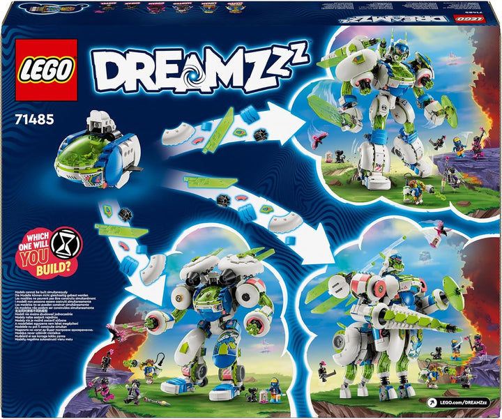 LEGO Dreamzzz 3-In-1 Mateo And Z-Blob The Knight Mech, set de joacă de reconstruit pentru băieți și fete de la 10 ani, cadou pentru copii, set fantezie, robot în 3 variante, jucărie de aventură 71485