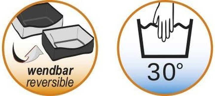 71471 Pat confortabil pentru câini pătrat Arusha 45 x 40 x 18 cm negru