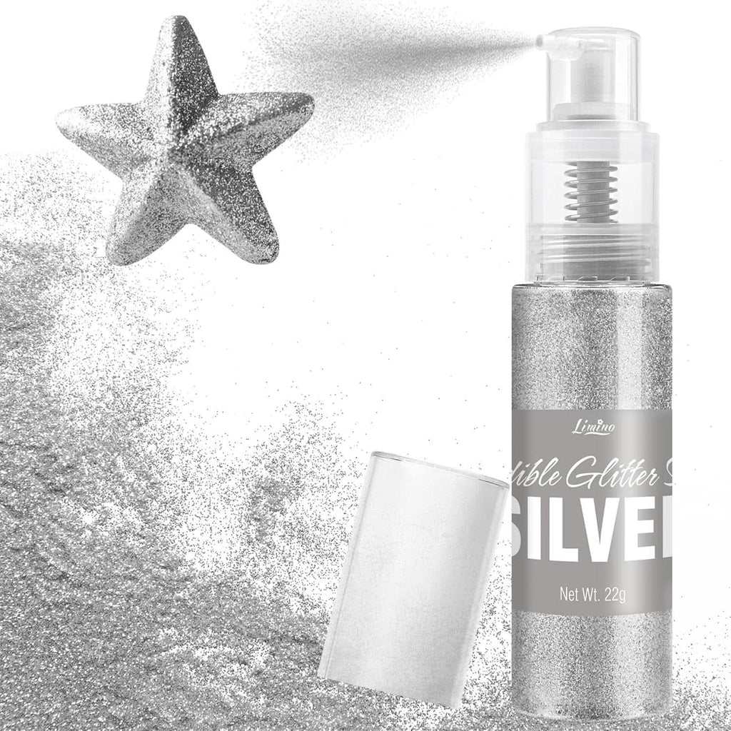 Glitter comestibil, spray, diverse culori, 22 grame