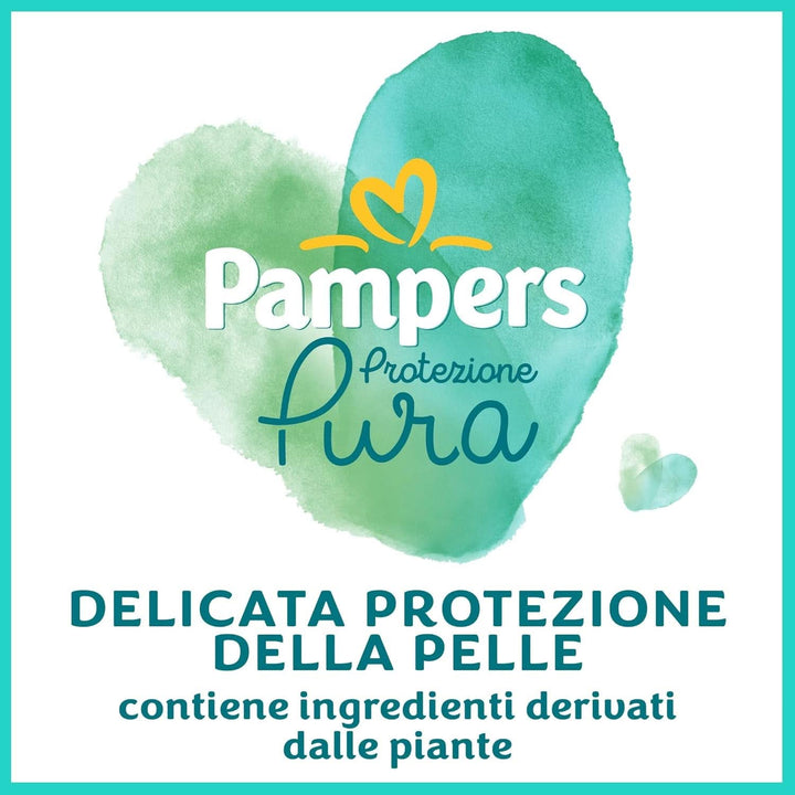 Pampers Naturello, 76 de scutece cu bumbac și materiale naturale din plante, 0% parfum, mărimea 4 (7-18 kg)