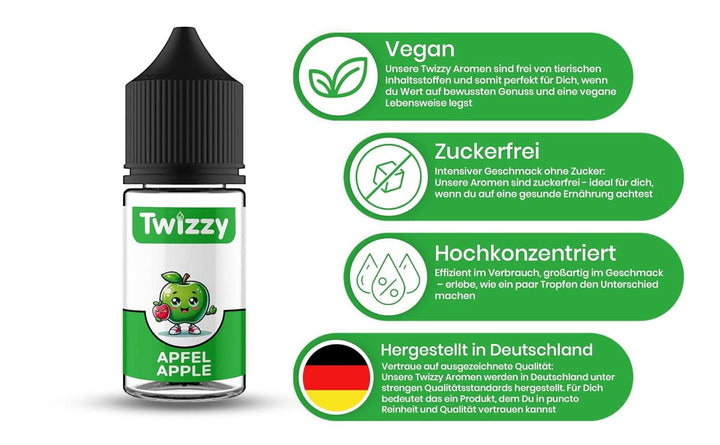 Twizzy, Aroma concentrata Mere, 30 ml