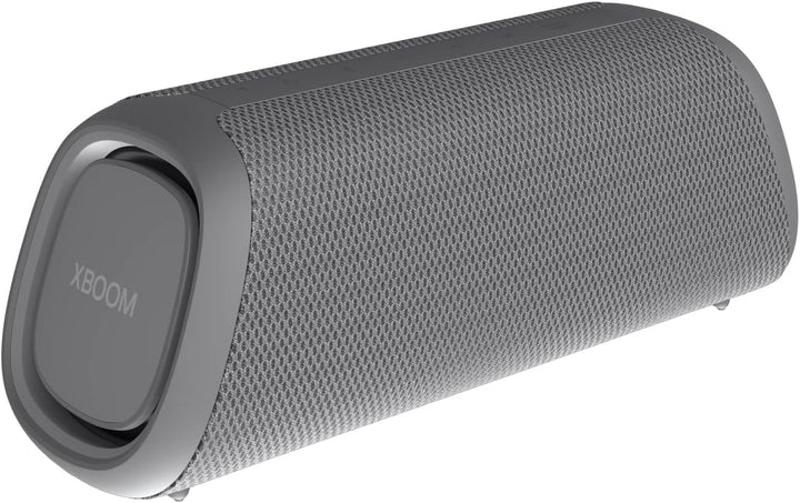 LG XBOOM Go DXG7, Difuzor Bluetooth portabil (40 wați, Google Assistant, Siri, iluminare), gri