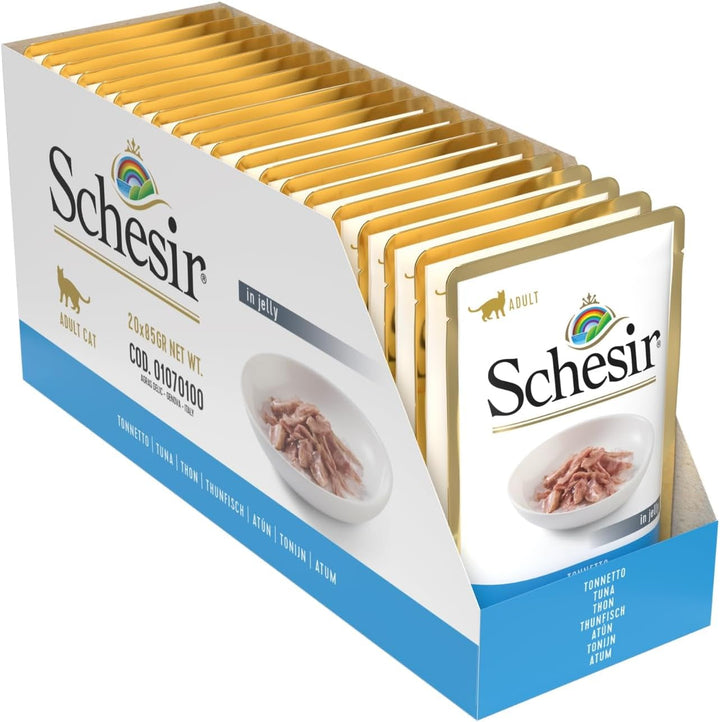 Cat Jelly Tuna With Seabass, hrană umedă pentru pisici, 30 pungi X 50 g
