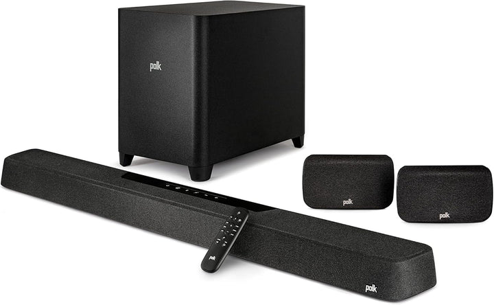 Polk Audio Magnifi Mini AX Ultrakomakte Tv-Soundbar Mit Wireless Subwoofer, Dolby Atmos Und DTS:X, HDMI Earc, Bluetooth, Airplay 2, Google Chromecast, Schwarz