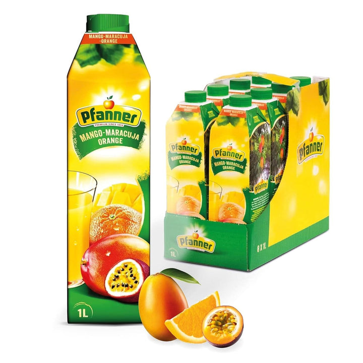 Pfanner Nectar de fructe cu căpșuni (8 X 1 litru) - 30 % conținut de fructe - băutură de căpșuni