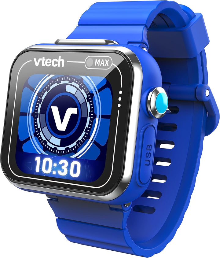 Vtech KidiZoom Smart Watch MAX în negru - ceas pentru copii cu cameră dublă pentru fotografii și videoclipuri, numeroase jocuri, funcții variate și multe altele - Pentru copii de la 5-12 ani