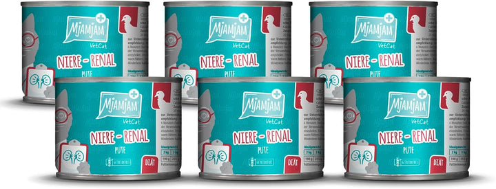 Mjamjam Vetcat - Hrană umedă premium pentru pisici - Dietă - Urinară - Pui, pachet de 6 (6 X 200G), fără cereale