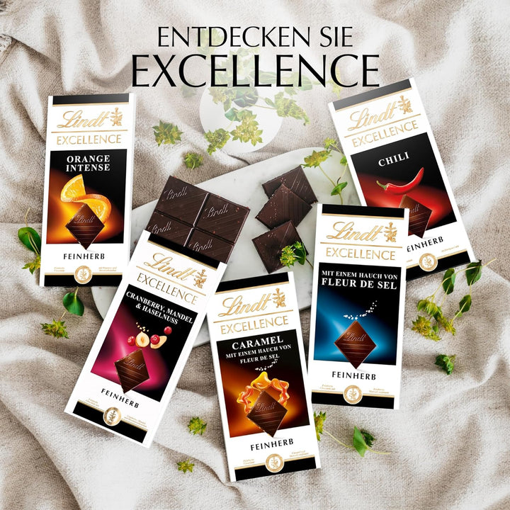 Lindt EXCELLENCE 99% Kakao - Edelbitter-Schokolade | 50 G Tafel | Extra Kräftige Bitter-Schokolade | Intensiver Kakao-Geschmack | Dunkle Schokolade | Vegane Schokolade | Schokoladengeschenk