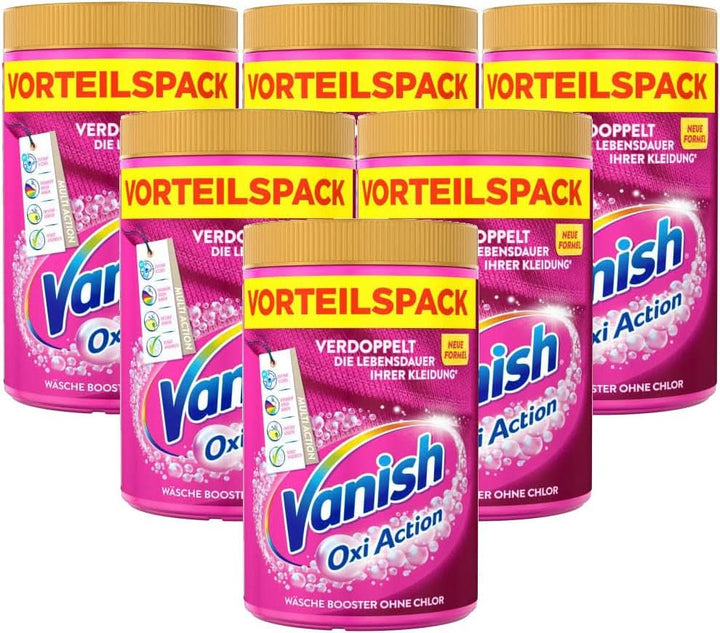 Vanish Oxi Action Powder Pink - 1 X 1.65 Kg - pudră de îndepărtare a petelor și de îmbunătățire a rufelor fără clor - pentru rufe colorate