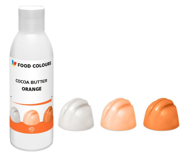 Food Colors Cocoa Butter ORANGE 100 G Kakaobutterbasierte Lebensmittelfarbe Für Schokolade, Pralinen, Fette Massen Und Cremes