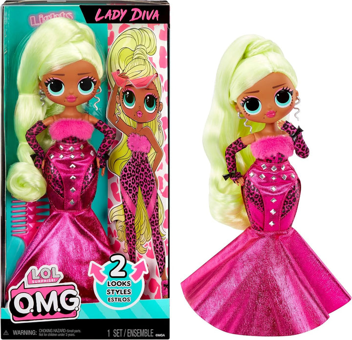 L.O.L. Surpriză! Păpușă de modă OMG - Swag - cu numeroase surprize, inclusiv modă schimbabilă și accesorii fabuloase - grozavă pentru copii de la 4 ani, roz