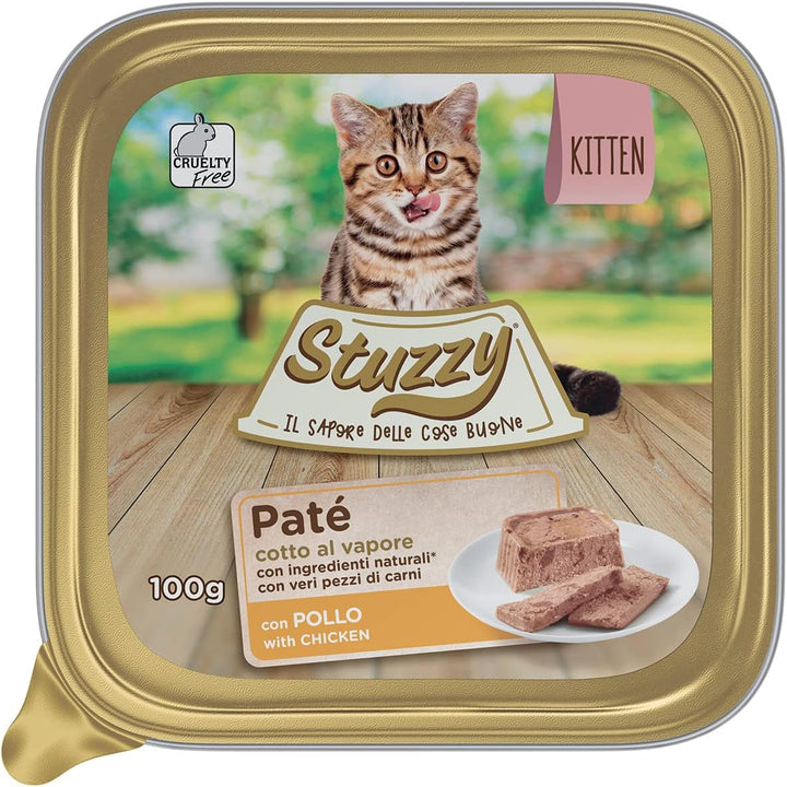 Mister Hrană umedă pentru pisici adulte, Curcan, linie pateu și carne în bucăți, Total 3.2kg (32 căni X 100g)