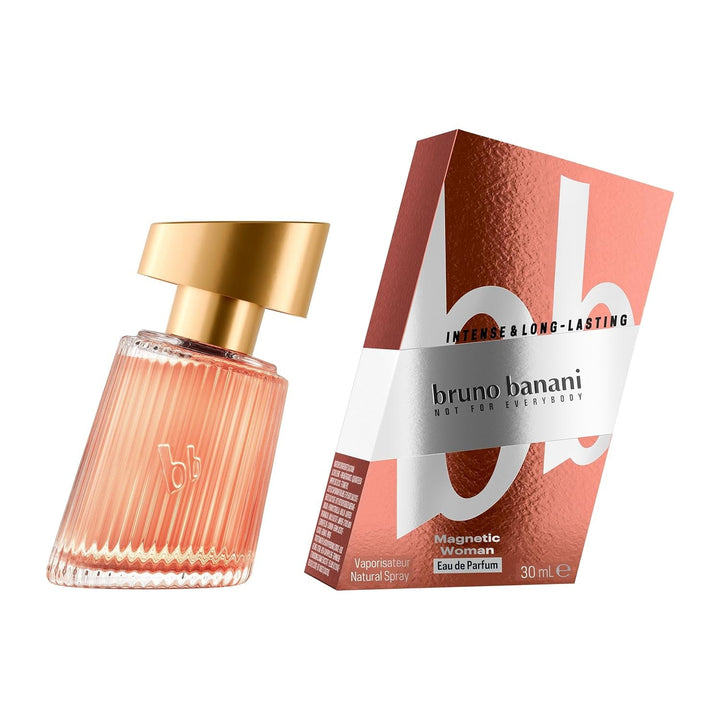 Bruno Banani Magnetic Woman Eau De Parfum, Parfum Captivant pentru Femei, Parfum Gurmand Chihlimbar cu Formulă Vegană, Extra Durată, 30 ml