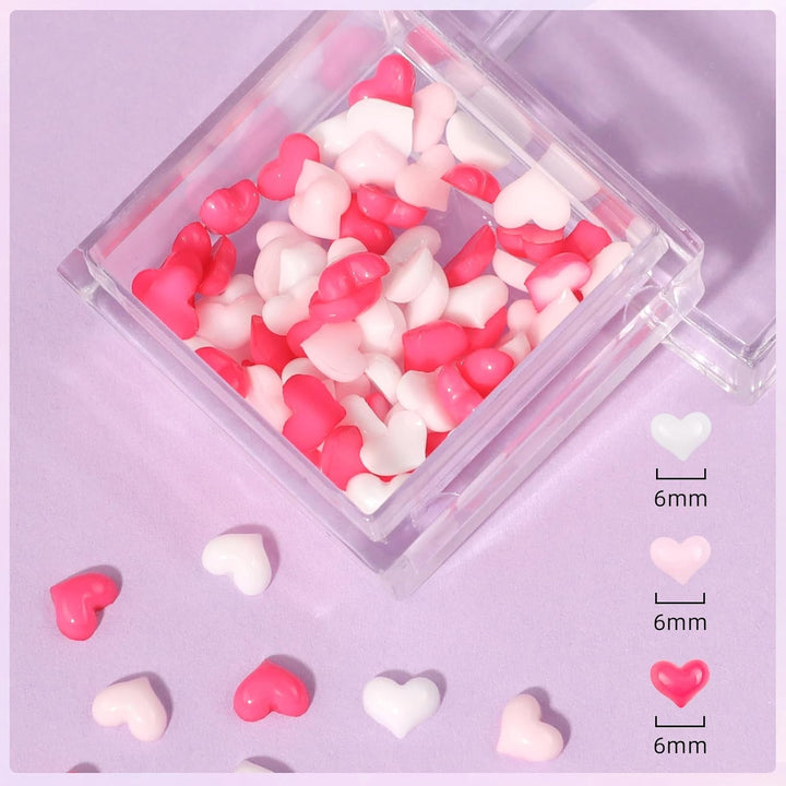 Gel adeziv pentru strasuri Makartt - Set de adeziv UV pentru unghii 15ml cu brelocuri roz pentru unghii, bijuterii pentru unghii în formă de inimă și cerc și accesorii pentru designul unghiilor, pentru manichiură acasă, cadou de Ziua Îndrăgostiților