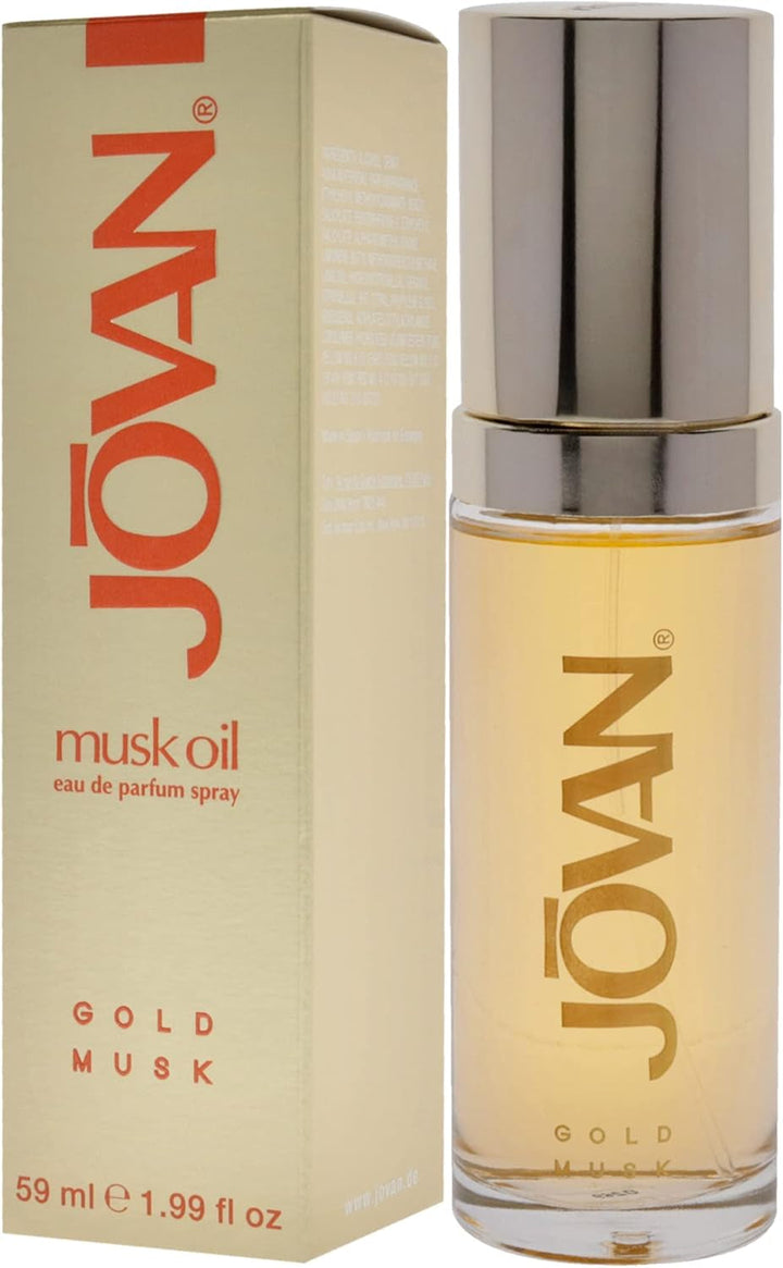 Apă de parfum naturală Gold Musk pentru femei, pachet de 1 (1 x 59 ml)