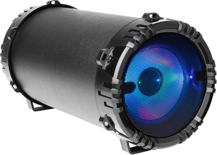 Mars Gaming MSB-ORB, Tragbarer Lautsprecher + Soundbar 20W, Orbilight RGB 360° Beleuchtung, Soundbar Mit Triple-Driver-System, Gaming-Lautsprecher Bluetooth 5.3 / Usb/Microsd/Aux/Fm, Schwarz