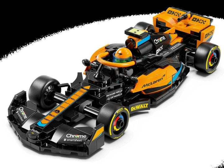 LEGO Speed Champions Mclaren Formula 1 mașină de curse 2023, jucărie pentru copii cu vârsta de peste 9 ani, băieți și fete cărora le place să se joace independent, model de vehicul construibil, decor pentru camera copiilor 76919