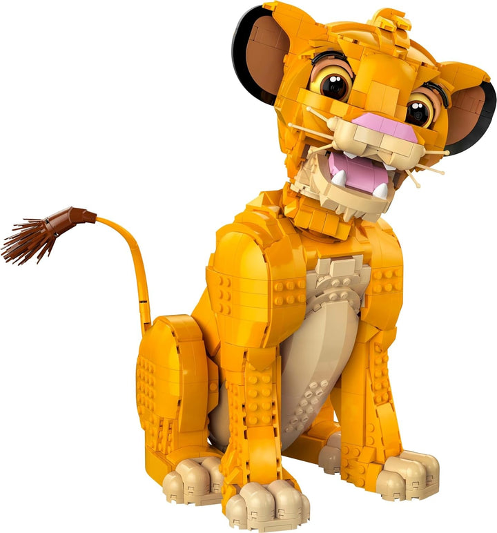 Lego Ç€ Disney Simba, tânărul rege al leilor, jucărie de construit pentru colecționat cu figurine creative de animale, activitate relaxantă pentru adulți, idee de cadou pentru femei 43247