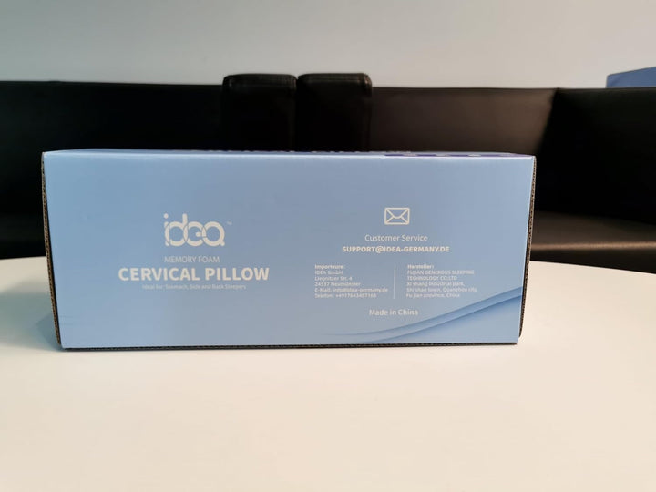 Pernă pentru dureri de gât, pernă ergonomică ortopedică pentru gât, pernă din spumă de memorie pentru părți, spate și abdomen, pernă anti-sforăit pentru bărbați femei (62 * 34.5 * 12/8CM)