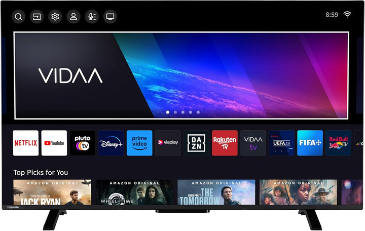 Toshiba 32LV3E63DAZ 32 Zoll Fernseher/Vidaa Smart TV (Full HD, HDR, Triple-Tuner, Bluetooth, Dolby Audio)