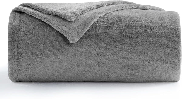 Aisbo Kuscheldecke Flauschig Decke Grau - Fleecedecke 150X200 Cm XL Warme Sofa Decke, Kuschlige Wohndecke Hellgrau Weich Als Wohnzimmer Blanket Couchdecke FÃ¼r Winter