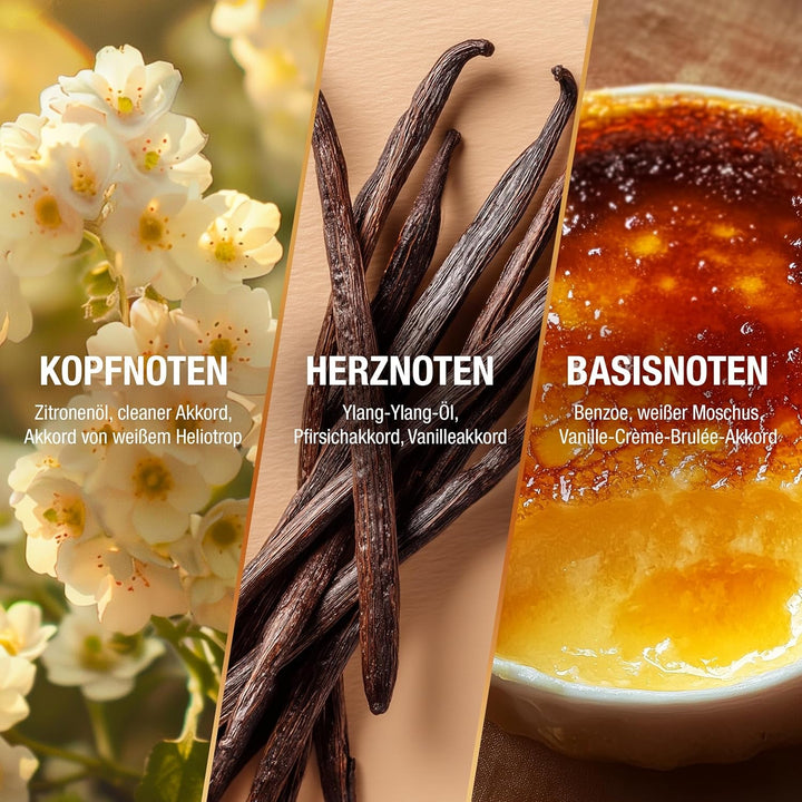 Bruno Banani Vanilla Muse Eau De Parfum pentru ea, parfum fructat de chihlimbar cu flori albe, piersică și vanilie, intens, de lungă durată și seducător de feminin, 30 ml