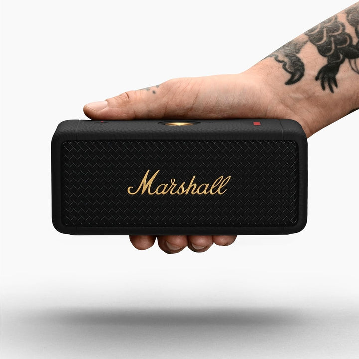 Marshall Emberton II Difuzor portabil Bluetooth, fără fir, rezistent la apă - negru și alamă