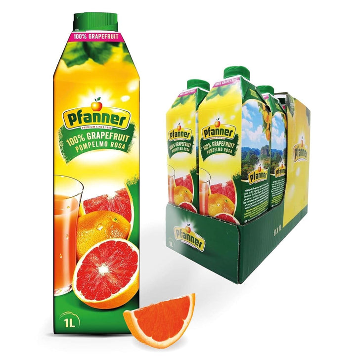 Pfanner Nectar de fructe cu căpșuni (8 X 1 litru) - 30 % conținut de fructe - băutură de căpșuni