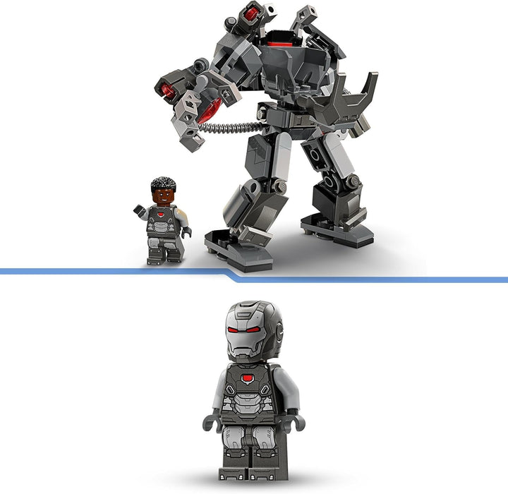 LEGO Marvel War Machine Mech, jucărie construibilă pentru supereroi cu 3 împușcătoare pentru copii, figură de acțiune legendară din MCU, cadou pentru băieți și fete de la 6 ani 76277