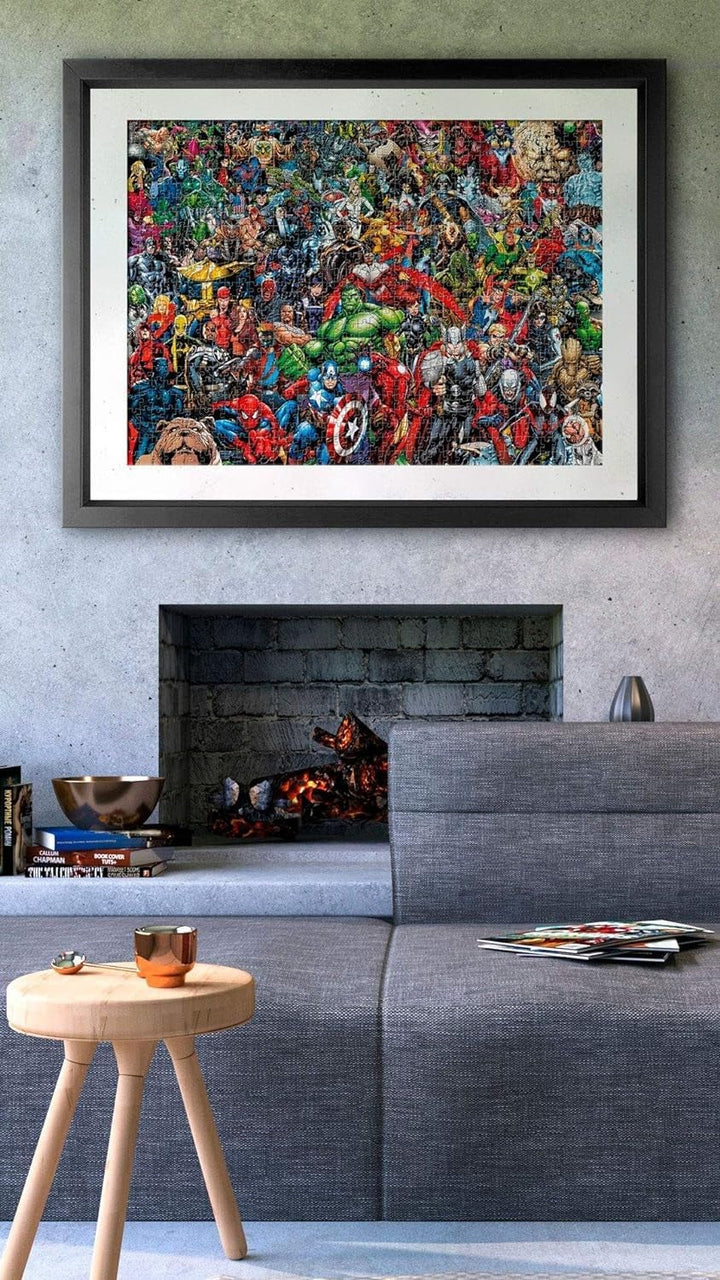 Clementoni 39411 Marvel Universe - 1000 piese, Puzzle imposibil, joc de indemanare pentru intreaga familie, joc puzzle colorat, puzzle pentru adulti de la 14 ani