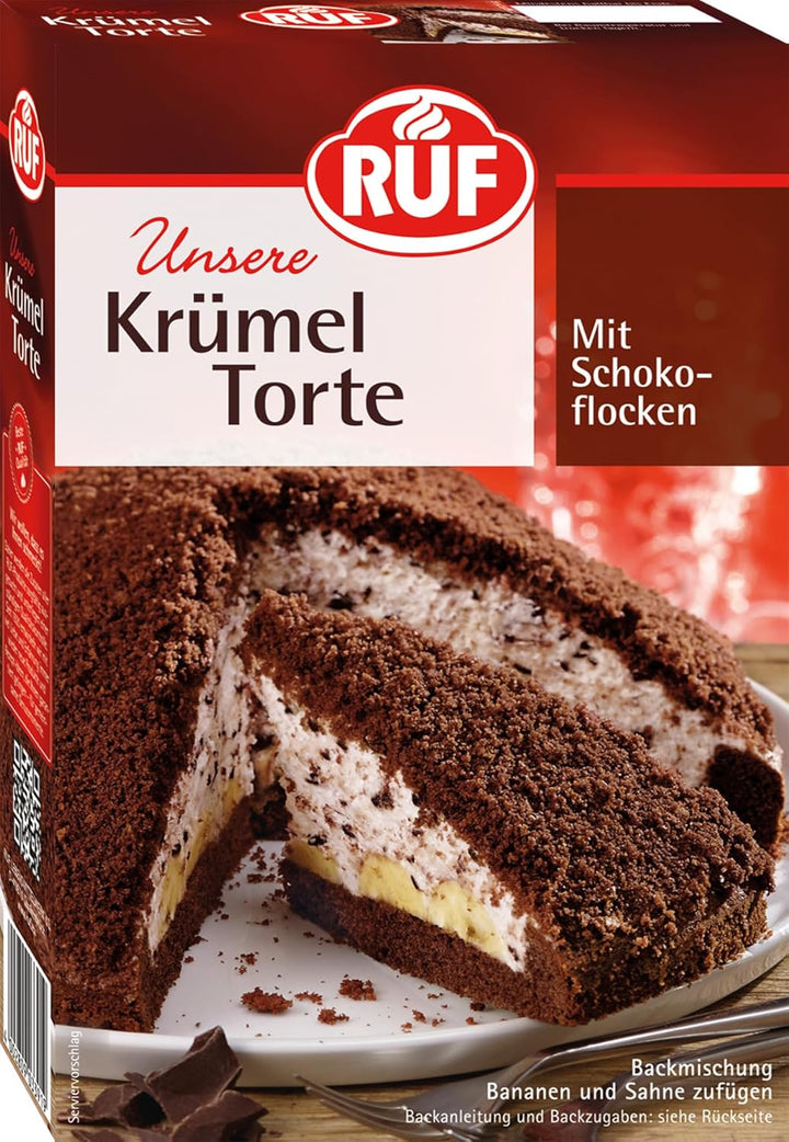 RUF Apfeltorte, Backmischung Für Eine Apfel-Torte Mit Sahne-Creme Und Zimt-Zucker, Apfel-Zimt-Torte, Vegan